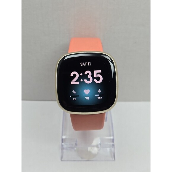 Fitbit Other - Fitbit Versa 3 FB511 Smartwatch GPS Heart Rate SpO2 Activity Tracker No Charger